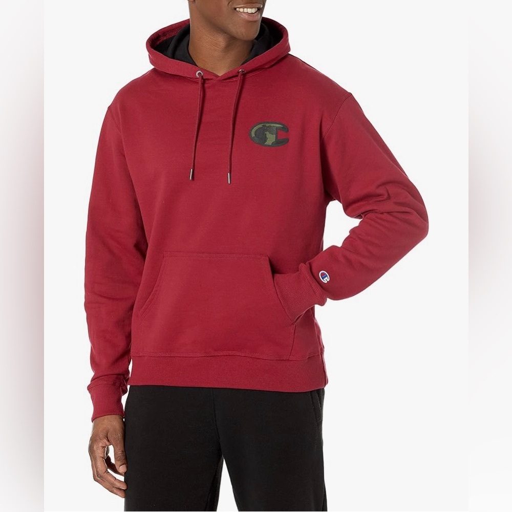 Champion Cranberry Camo Powerblend Fleece Hoodie